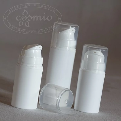 Cosmio airless krémadagoló fehér széles 50ml