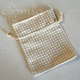 Cosmio pamutvászon zsák kicsi kockás 1db